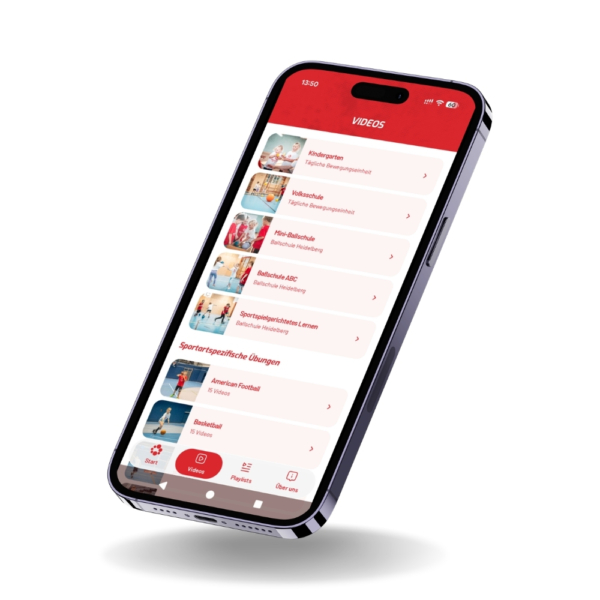 Ballschule Österreich - App - Kategorien